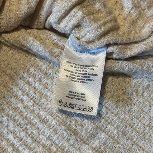 Anthropologie Cream Woodruff Drape/Wrap Sweater - Picture 4 of 5